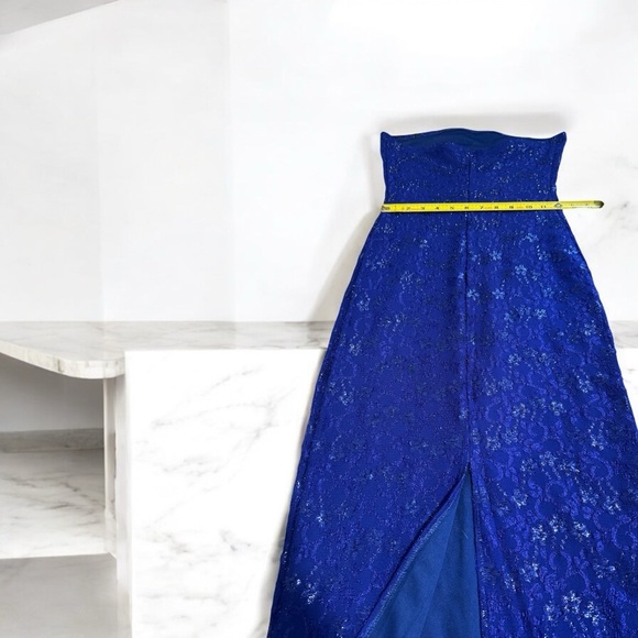 Roberta Bridal Strapless Blue Dress I'm not sure if it's the right size - Picture 3 of 10